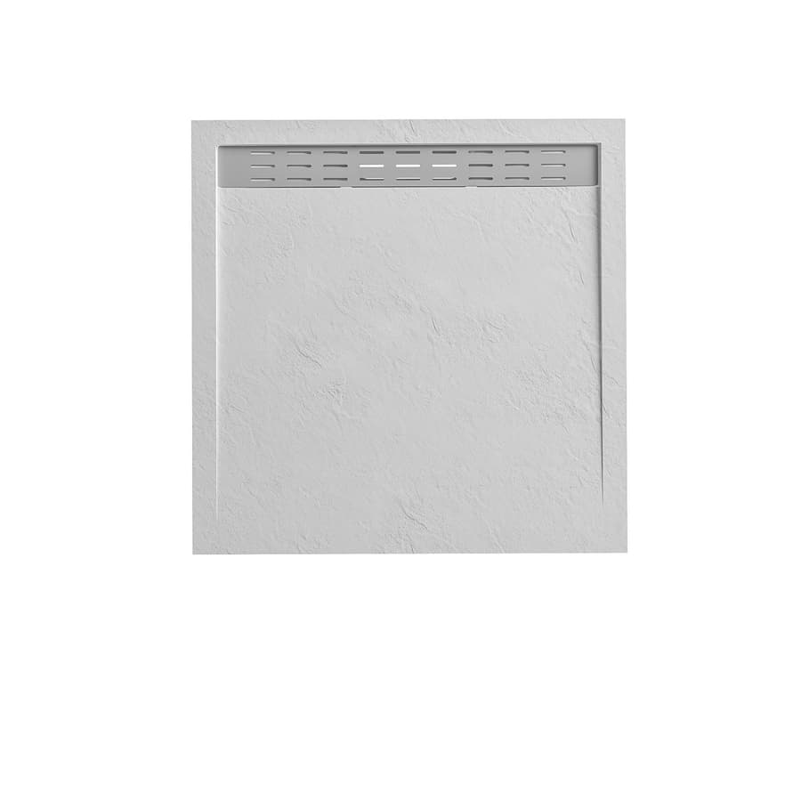 Duschplatte mit Duschrinne Verosan+ 90 x 90 cm weiß